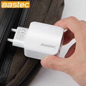 Bastec Wall Charger Adapter 3 Slot USB 5V 3.1A EU Plug - White - 5