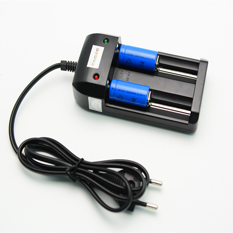 Charger Baterai 26650 2 Slot - HG-1206Li - Black