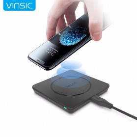 Vinsic Dapper W9 Qi Wireless Charger for Smartphone - Black - 1