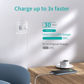 CHOETECH Travel Charger USB Type C PD Charging 20W - PD5005 - White - 2