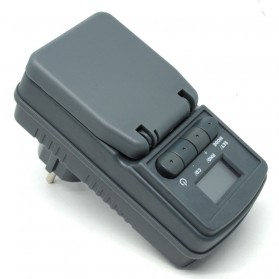Taffware Digital Timer Switch with IP44 Waterproof - WT001 - Gray - 2
