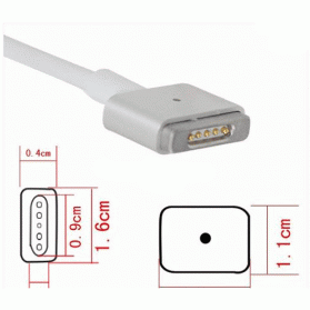 Apple 85W MagSafe 2 Power Adapter A1424 T Tip - White - 2