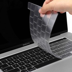 Batianda TPU Keyboard Cover for Macbook Pro 16 Inch Touchbar 2019 A2141 & Macbook Pro 13 Inch 2020 A2289 - LK19 - Transparent