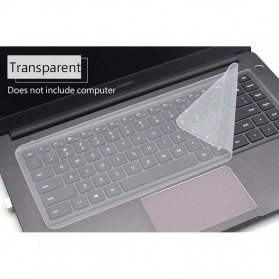 Erilles Universal Silicone Keyboard Cover for Macbook 12-14 Inch - H5 - Transparent
