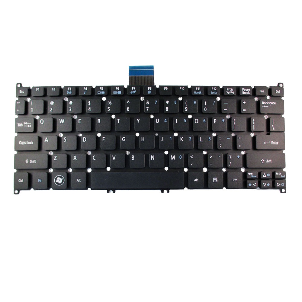 Keyboard Acer Aspire S3 S3 951 V5 171 S5 391 US Black 