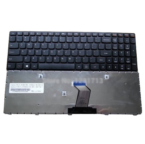 Keyboard Lenovo G570 G575 G580 G585 Black Frame - Black 