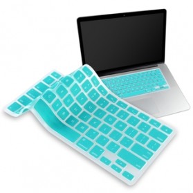 Solid Color Silicone Keyboard Cover Protector Skin for Macbook Air 13 / Pro 13 Inch - Blue - 2