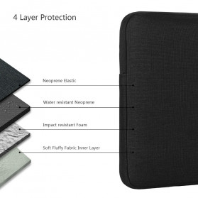 Rhodey Sarung Sleeve Case for Laptop 13 Inch - L123F - Black - 5
