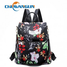 CHUWANGLIN Tas Ransel Backpack Campus Rucksack - Y41601 - Black - 7