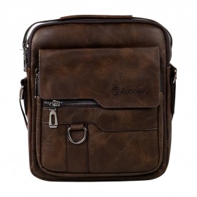 Rhodey Tas Selempang Pria Premium Kulit Leather Bag - HA-093 - Brown