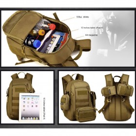 PROTPLUS Tas Ransel Backpack Military Tactical Waterproof 15L - 8062 - Black - 7