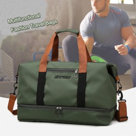 BEICHAO Tas Duffel Jinjing Wanita Fitness Gym Travel Bag - HE-042 - Green