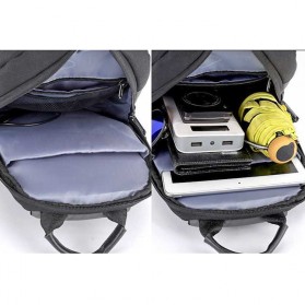 Nunnuburn Tas Selempang Sling Bag Oxford dengan USB Charger Port - 817 - Black - 2