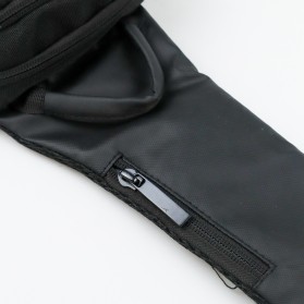 Nunnuburn Tas Selempang Sling Bag Oxford dengan USB Charger Port - 817 - Black - 5