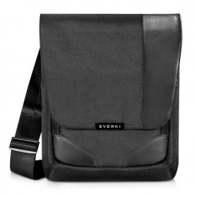 Everki EKS622XL Premium RFID Mini Messenger Fits iPad Pro 12 Inch / Macbook 12 - Black - 1