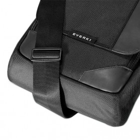 Everki EKS622XL Premium RFID Mini Messenger Fits iPad Pro 12 Inch / Macbook 12 - Black - 8