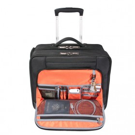 Everki EKB440 - Journey Laptop Trolley - Rolling Briefcase 11-Inch to 16-Inch Adaptable Compartment - Black - 6