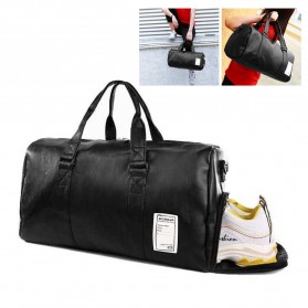 Tas Ransel Laptop / Backpack Notebook - BOBOJP Tas Ransel Barrel Duffel GYM Fashion Travel Bag - CC2028 - Black