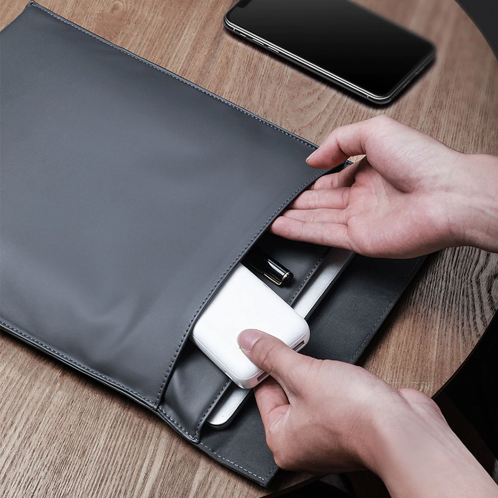 Gambar produk Baseus Sleeve Case Kulit Laptop 16 Inch - LBQY-BGY