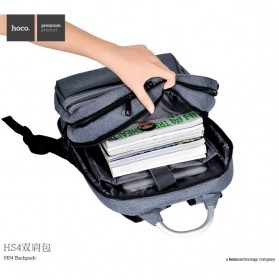 Hoco Tas Ransel Laptop Leisure Style Fit To 15.6 Inch - HS4 - Gray - 4