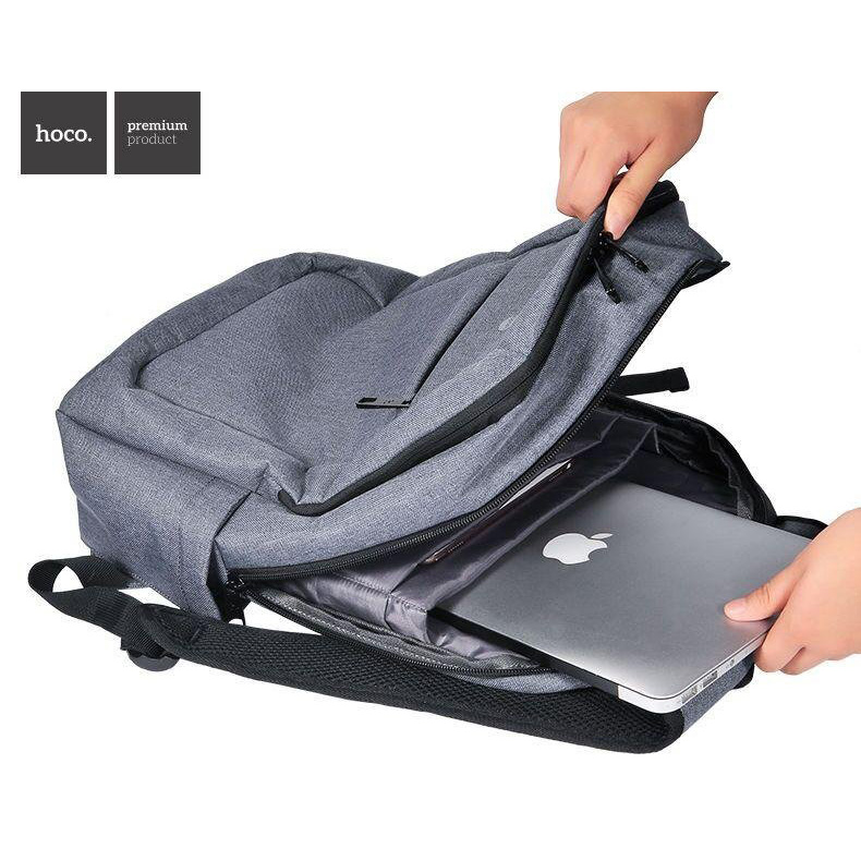 ... Hoco Tas Ransel Laptop Leisure Style Fit To 15 Inch - HS3 - Gray - 3 ...