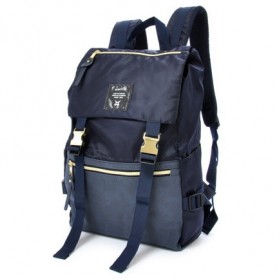 Tas Ransel Laptop / Backpack Notebook - Anello Tas Ransel Buckle Nylon - Dark Blue