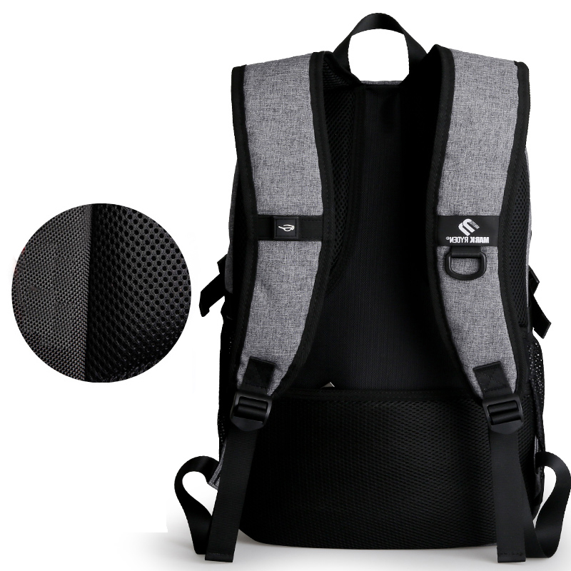 ... Mark Ryden Tas Ransel Laptop dengan USB Charger Port MR5790D Black
