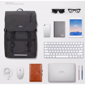 Mark Ryden Tas Ransel Laptop dengan USB Charger Port - MR5748 - Gray - 2