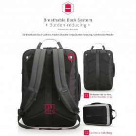 Mark Ryden Tas Ransel Anti Maling dengan USB Charger Port - MR6832 - Gray/Black - 5