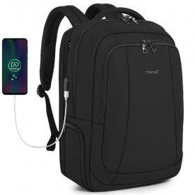 Tigernu Tas Ransel Laptop Travel Bisnis USB Charging - T-B3143 - Black - 1
