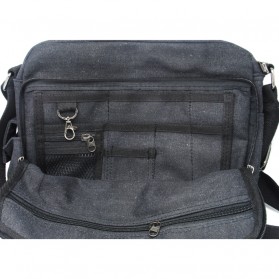 Jinqiaoer Tas Selempang Pria - Black/Gray - 2