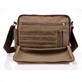 Jinqiaoer Tas Selempang Pria - Black/Gray - 6
