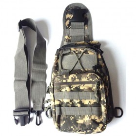 Tas Selempang Outdoor Military Tactical Duffel Backpack - Black - 5