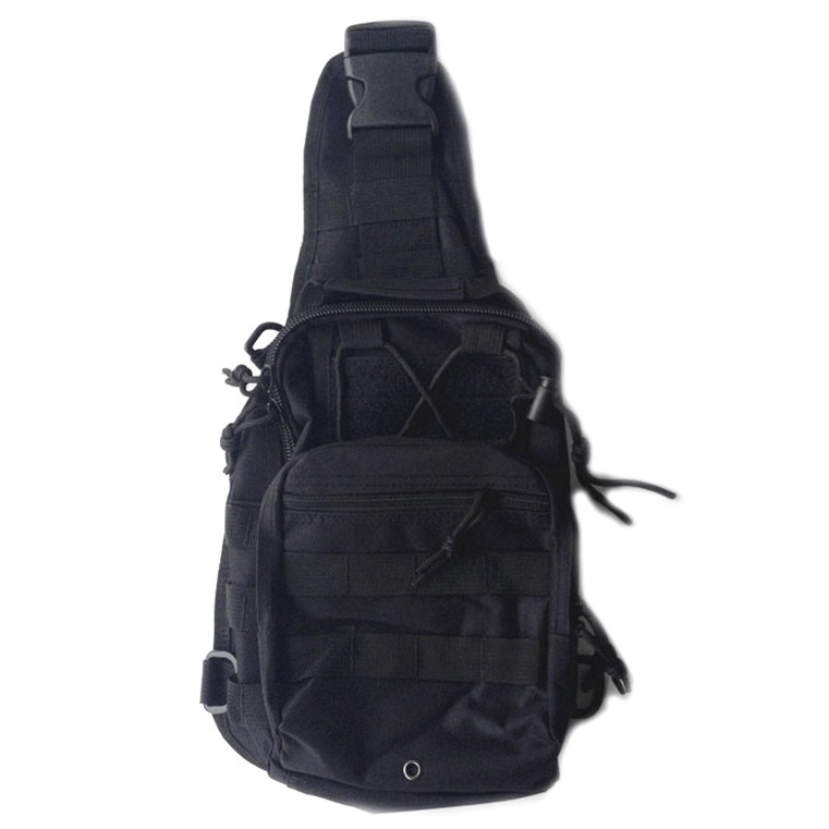 Tas Selempang Outdoor Military Tactical Duffel Backpack - Black - 1