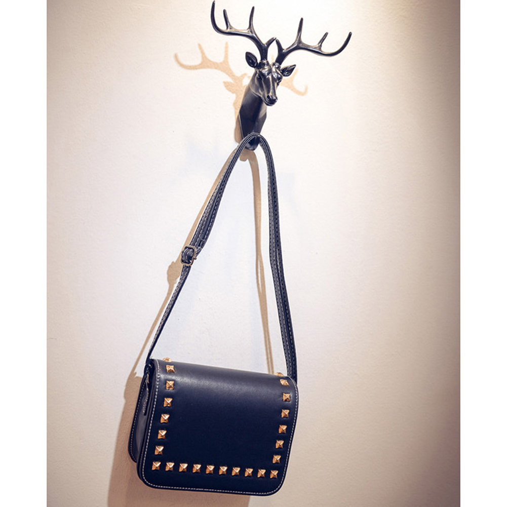 tas selempang wanita rivet leather bags black tas selempang wanita rivet leather bags black