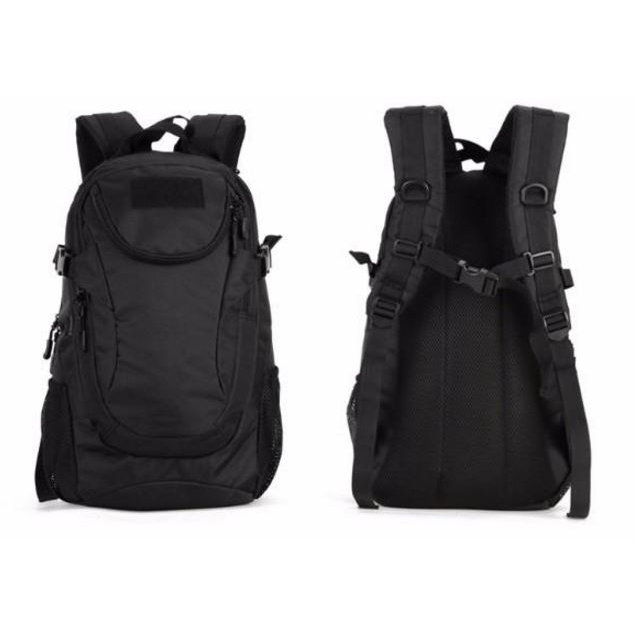 Tas Ransel Tahan Air Desain Militer 25L - Black - 2 .