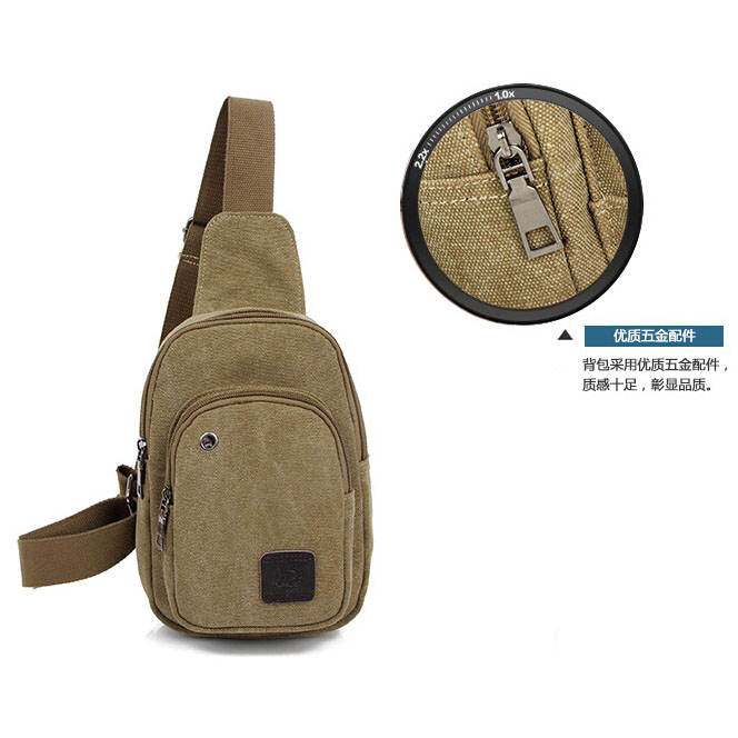 Tas Selempang Canvas - Black - JakartaNotebook.com