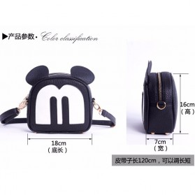 Tas Selempang Wanita Model Mickey Mouse - Black - 5