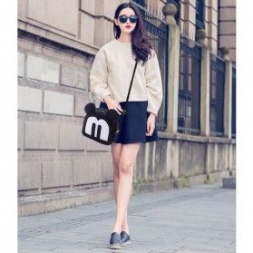 Tas Selempang Wanita Model Mickey Mouse - Black - 6