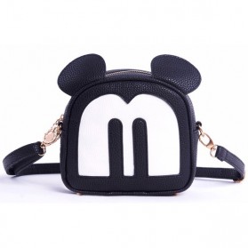 Tas Selempang Wanita Model Mickey Mouse - Black - 7