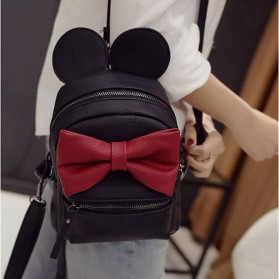 Tas Ransel Wanita Model Mickey Mouse - Black - 4