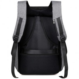 Tas Ransel Laptop Anti Maling dengan USB Charger Port - Gray - 5