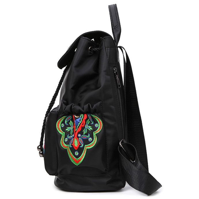 tas ransel backpack embroidered black jakartanotebook tas ransel backpack embroidered black jakartanotebook