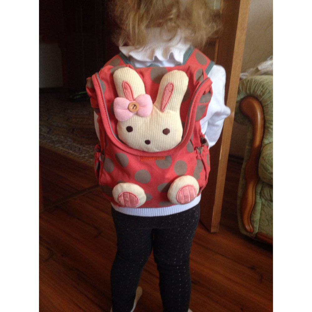 tas ransel anak model kelinci imut orange tas ransel anak model kelinci imut orange