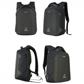 BAIBU Urban Tas Ransel Laptop dengan USB Charger - ZL1913-39 - Black - 3