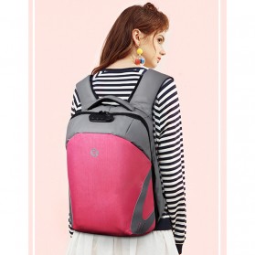 Ozuko Tas Ransel Laptop Security Lock dengan USB Charger Port - ZK899939 - Black - 5