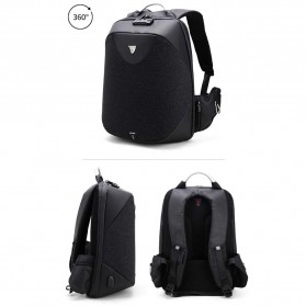 Arctic Hunter Tas Ransel USB Charger Port dengan Digital Storage Board - B00208 - Light Gray - 2