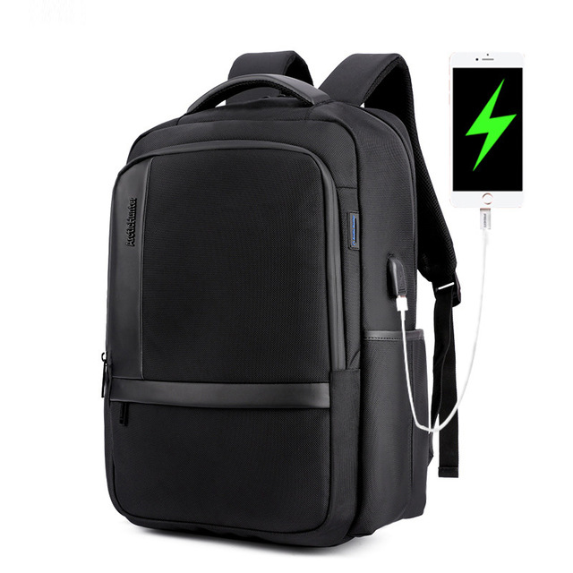 ... Arctic Hunter Tas Ransel Kasual dengan USB Charger Port - B00120N - Black - 1 ...