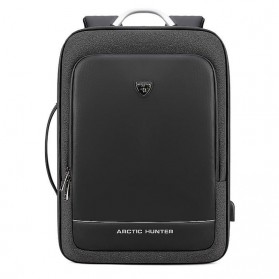 Arctic Hunter Tas Ransel Laptop dengan USB Charger Port - B00227 - Black