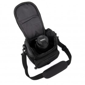 YKMZGO Tas Selempang Kamera DSLR for Canon Nikon - SX60 - Black - 3